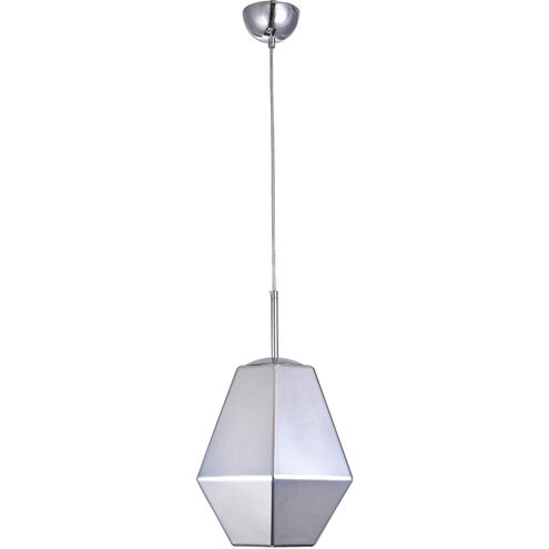 Canada 1 Light 12 inch Chrome Single Pendant Lighting Ceiling Light