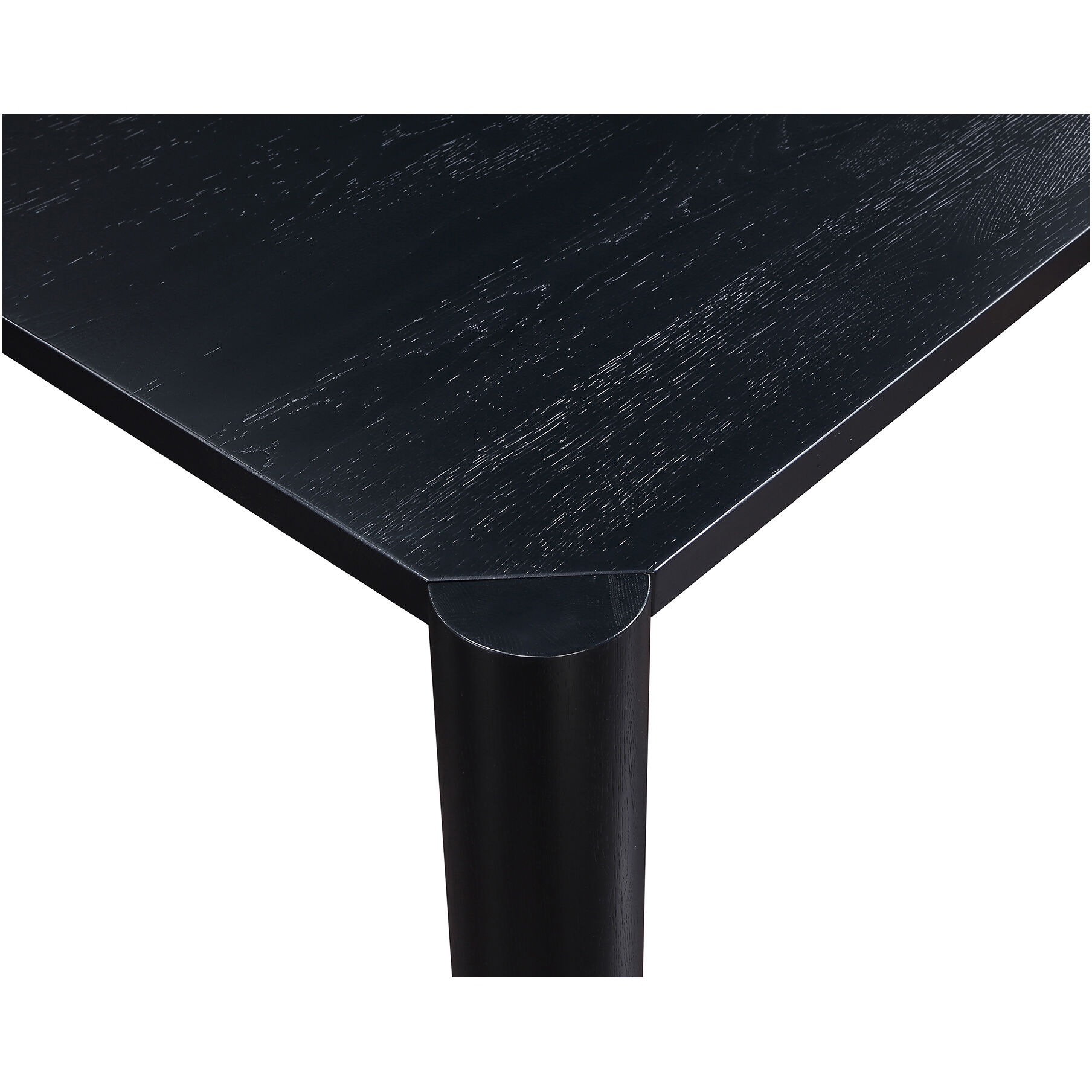 Post 76 X 36 inch Black Dining Table, Small