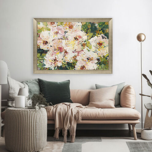 Florals Pink and Green and Multi and Yellow Framed Art
