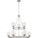 Winsley 9 Light 34 inch Brushed Nickel Chandelier Ceiling Light