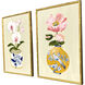 Gilded Garden I Pink and Blue and Green and White Framed Art, The Studio