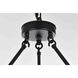 Cadence 12 Light 48 inch Black Chandelier Ceiling Light