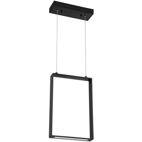 Quadron LED 12.5 inch Black Pendant Ceiling Light