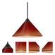 Kona 1 Light Black Cord Pendant Ceiling Light