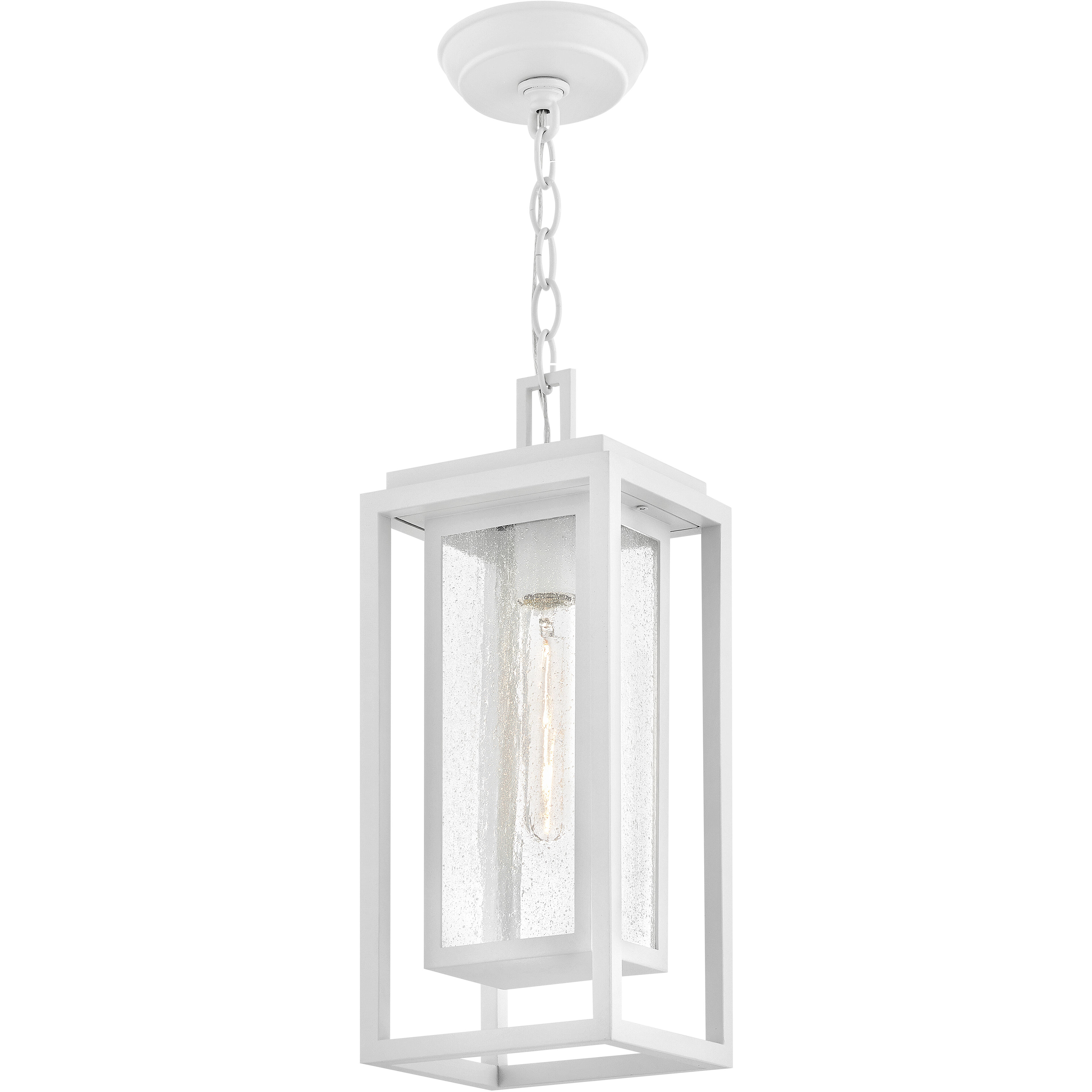 Coastal Elements Estate Series Republic 1 Light 7 inch Textured White Outdoor Hanging