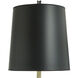 Dann Foley - Shagreen 63.5 inch 150.00 watt Malta Black and Oil Rubbed Bronze Floor Lamp Portable Light