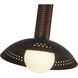 Alora Mood Arden LED 6 inch Matte Black and Opal Glass Bath Vanity Wall Light