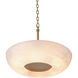 Ariano 6 Light 23.62 inch Antique Brass with Alabaster Pendant Ceiling Light