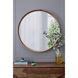 Wayne 39.4 X 39.4 inch Brown Wall Mirror