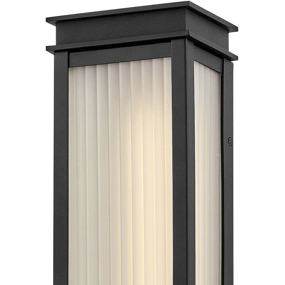 Rockwell LED 18 inch Textured Black Outdoor Wall Mount Lantern