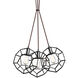 Geometry Series 3 Light 4 inch Rusty Black Pendant Ceiling Light