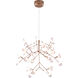 Canada LED 30 inch Matte Copper LED Chandelier Ceiling Light