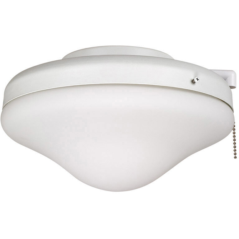 All Weather 10 inch White Outdoor Fan Light Kit, Universal