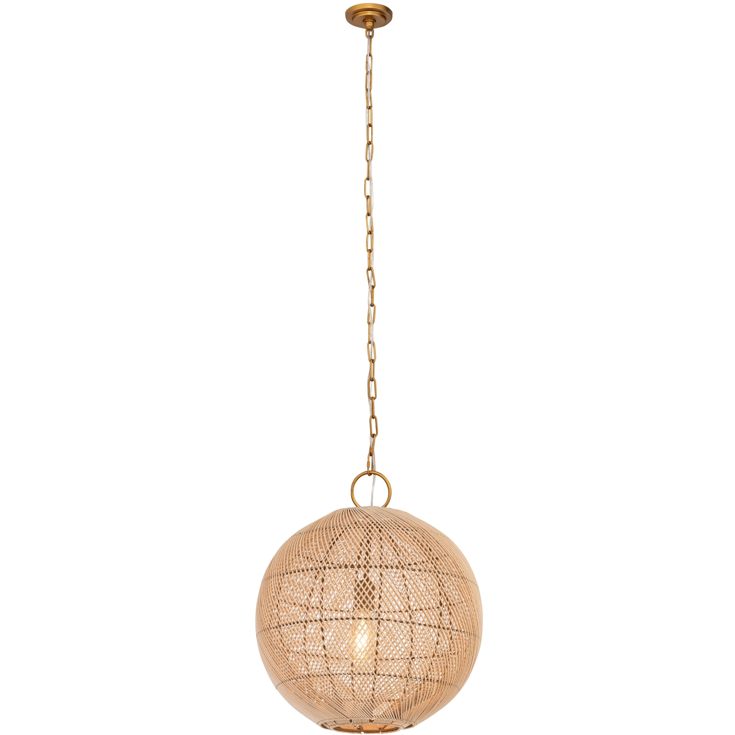 Reed 1 Light 18 inch Gold Pendant Ceiling Light