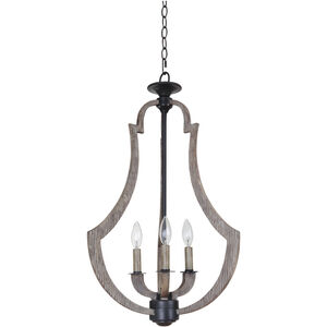 Winton 3 Light 16.5 inch Weathered Pine Foyer Light Ceiling Light