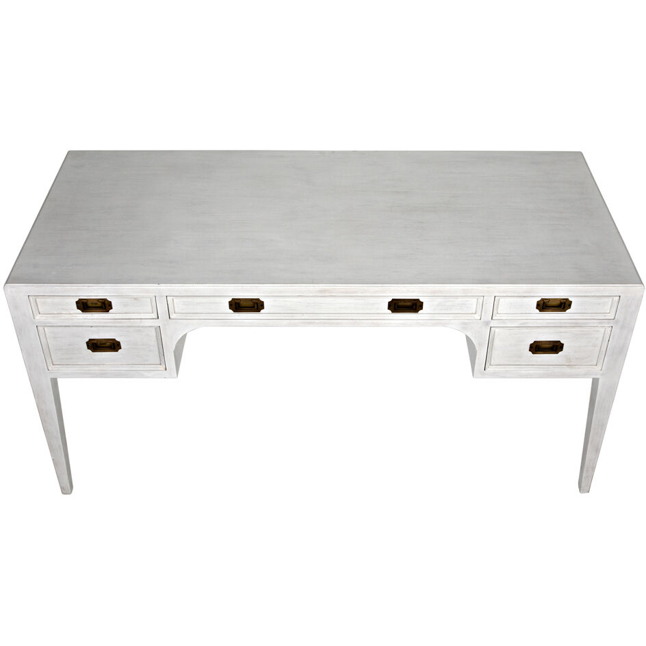 Africa 60 X 26 inch White Wash Desk