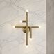 Manhattan LED 5.75 inch Brushed Gold Wall Sconce Wall Light