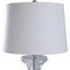 Cameron 31 inch 150.00 watt Clear Seeded Table Lamp Portable Light