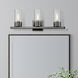 Carson 3 Light 23 inch Black Chrome Vanity Sconce Wall Light