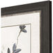 Playing Flower Brown and Blue and Pink and Multi Framed Art
