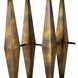 Dagmar 52 X 16 inch Matte Black Marble and Antique Gold Console