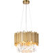 Canada 6 Light 16 inch Gold Chandelier Ceiling Light
