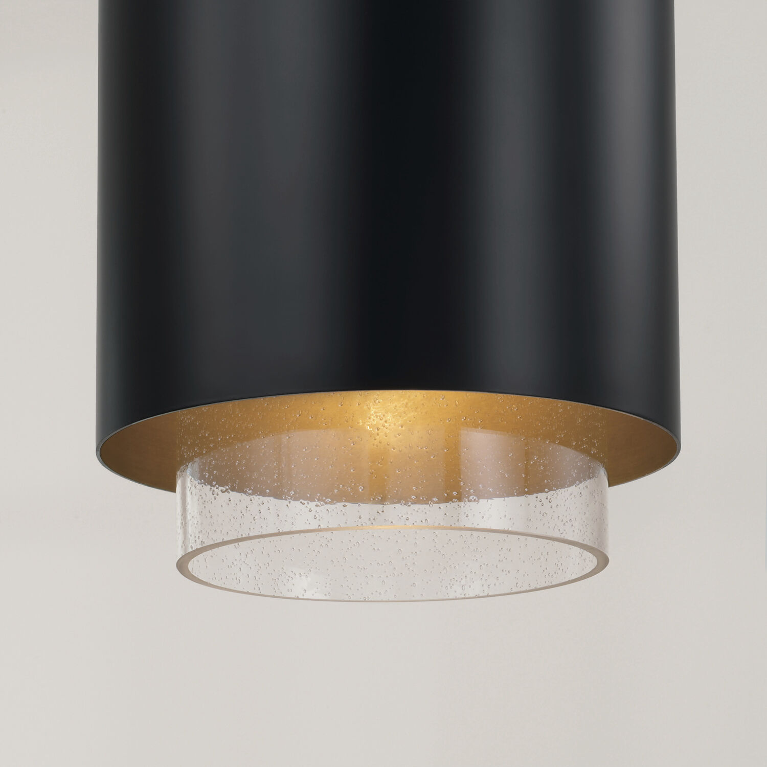 Weller 1 Light 11.5 inch Matte Brass and Black Pendant Ceiling Light