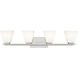 Annalise 4 Light 32 inch Brushed Nickel Vanity Wall Light