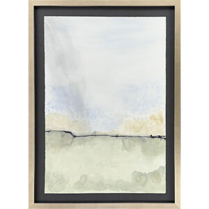 Storm Green and Black and Neutral and White Framed Art