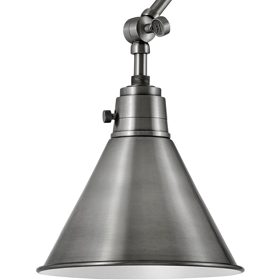 Arti 1 Light 7.75 inch Polished Antique Nickel Indoor Wall Sconce Wall Light