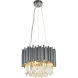 Canada 6 Light 16 inch Silver Chandelier Ceiling Light