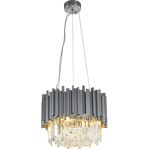 Canada 6 Light 16 inch Silver Chandelier Ceiling Light