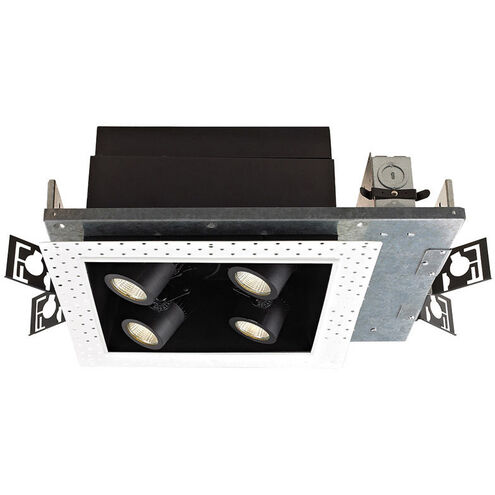 Precision Multiples LED Black Multiple Recessed Trim in 3500K, Non-IC