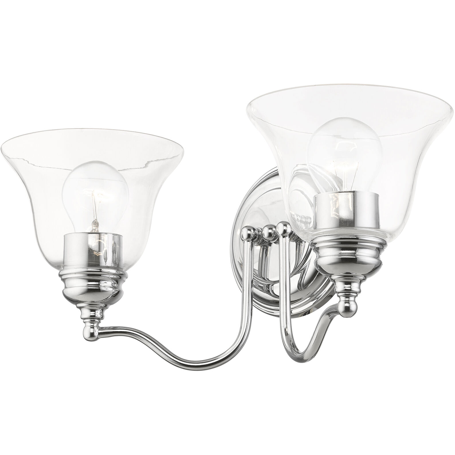 Moreland 2 Light 15 inch Polished Chrome Vanity Sconce Wall Light