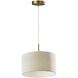 Finley 14 inch Antique Brass Pendant Ceiling Light