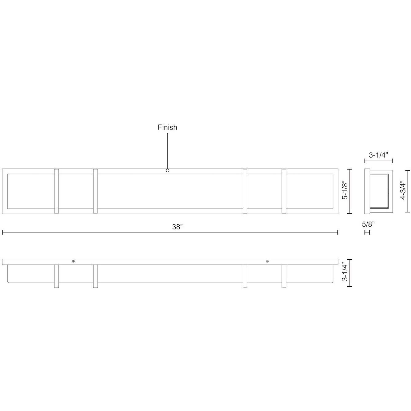 Alberni Vanity Light Wall Light in Black