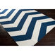 Frontier White/Dark Blue Handmade Rug