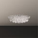 Trilliane Strands 8 Light 25 inch Polished Stainless Steel Flush Mount Ceiling Light in Heritage