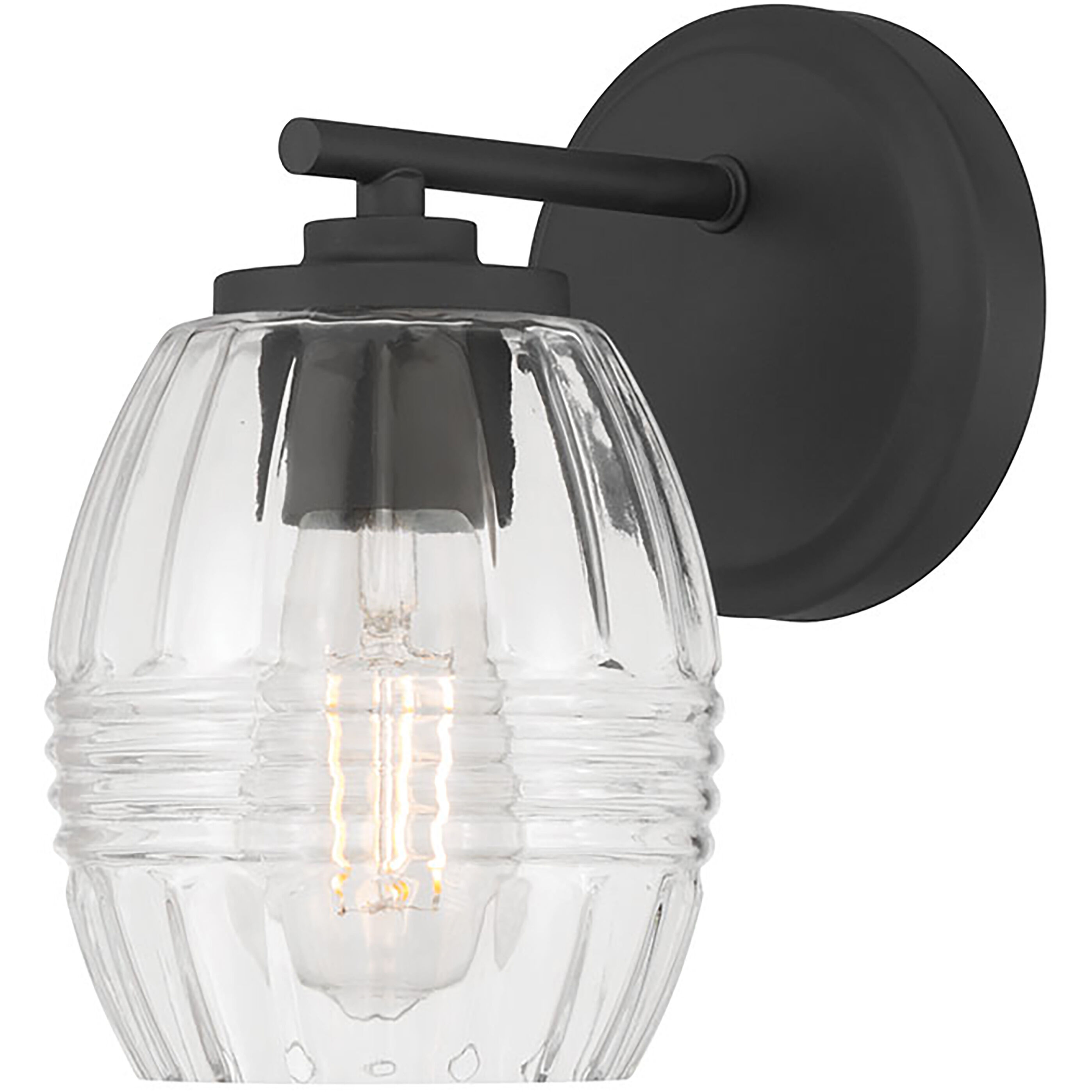 Miravelle 1 Light 5.25 inch Matte Black Wall Sconce Wall Light