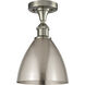 Edison Metal Bristol 1 Light 7.50 inch Semi-Flush Mount