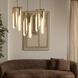 Avian 4 Light 10 inch Brushed Brass Pendant Ceiling Light