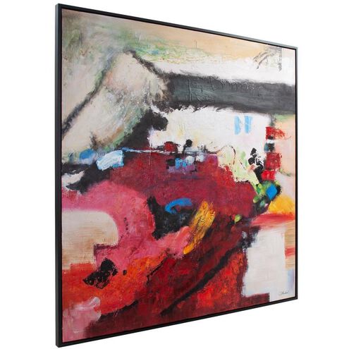 Summer Garden 61.75 X 61.75 inch Hand Painted Canvas