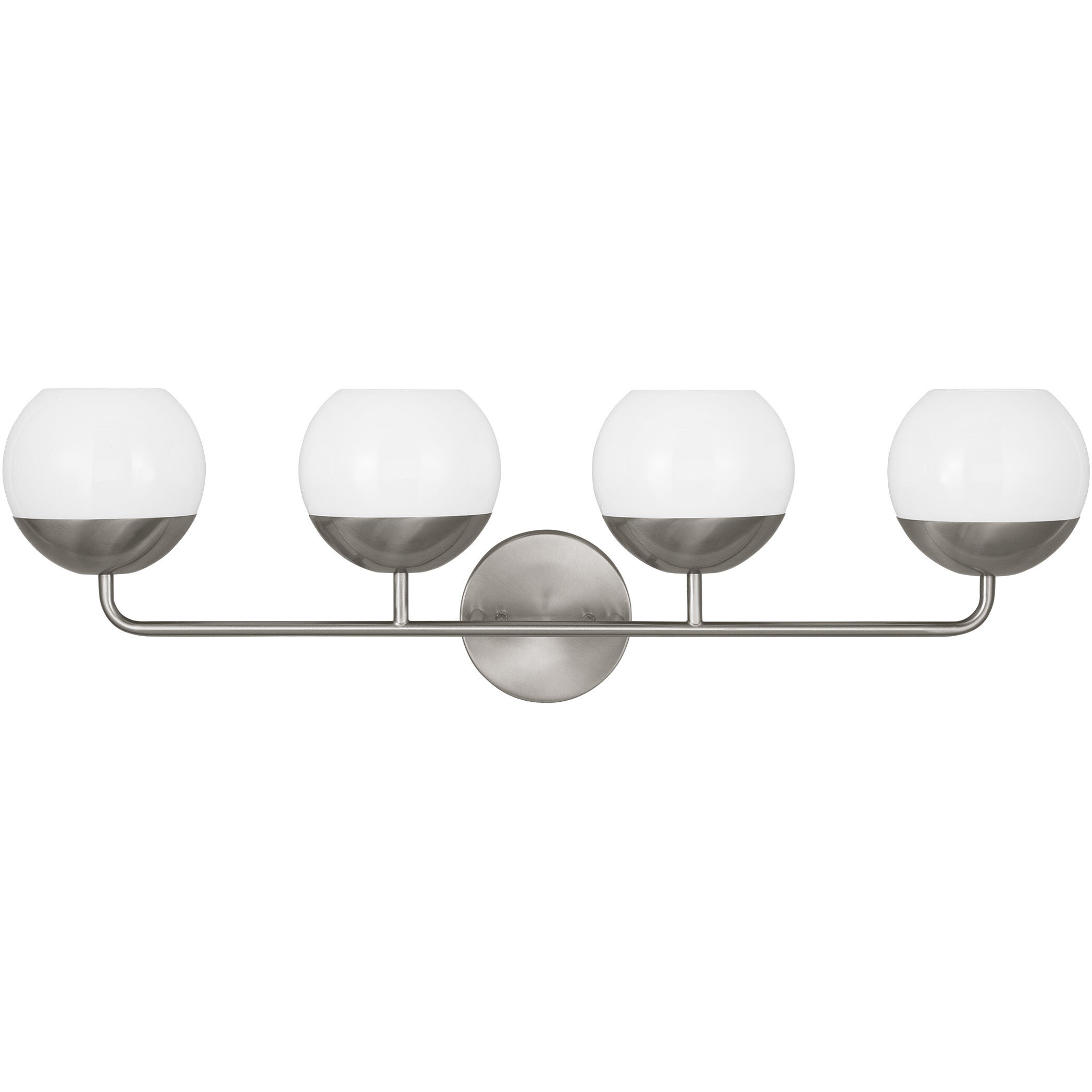 Alvin 4 Light 33.38 inch Brushed Nickel Bath Vanity Wall Light