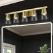 Bennington 5 Light 35.75 inch Natural Brass Large Vanity Sconce Wall Light