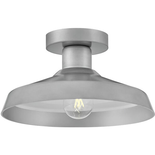 Coastal Elements Forge 1 Light 12 inch Antique Brushed Aluminum Outdoor Flush Mount