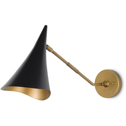Library 1 Light 8 inch Oil Rubbed Bronze/Antique Brass Wall Sconce Wall Light
