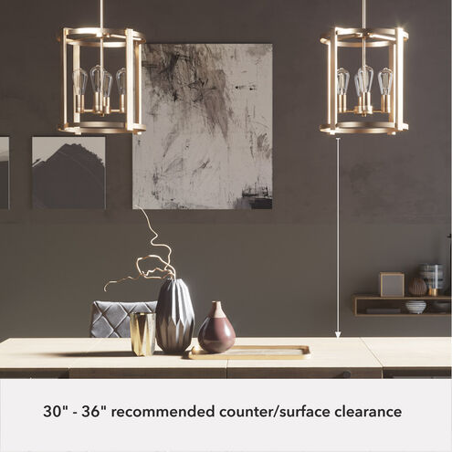 Astwood 4 Light 16 inch Alturas Gold Chandelier Ceiling Light