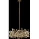 Vermeer 6 Light 24 inch Brushed Champagne Gold Pendant Ceiling Light in Firenze Clear