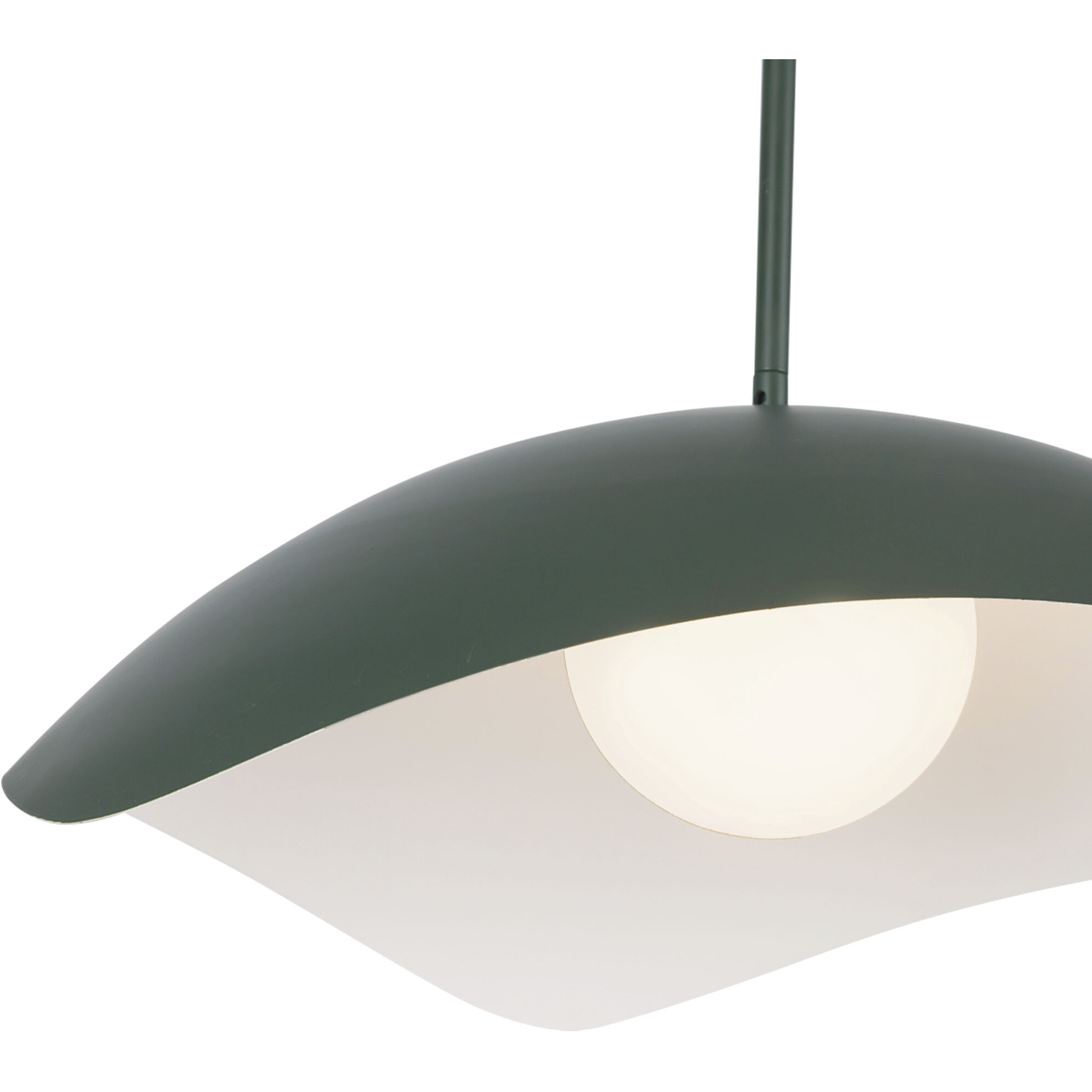 Kirby Pendant Ceiling Light in Pine Green