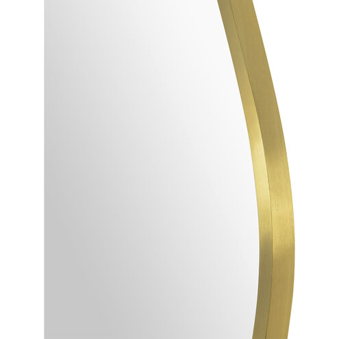 Nucleus 36 X 36 inch Clear and Satin Brass Wall Mirrors, Set of 3